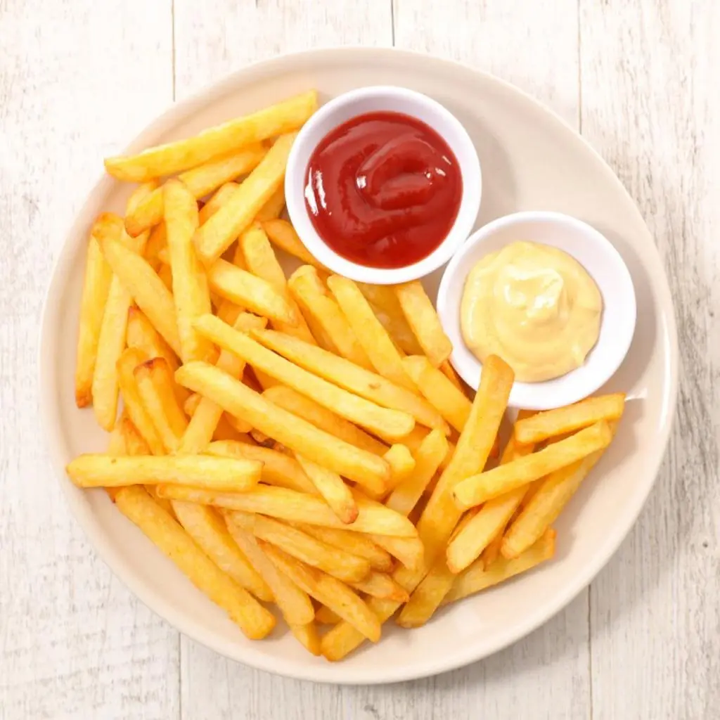 Fries Plate with Flower